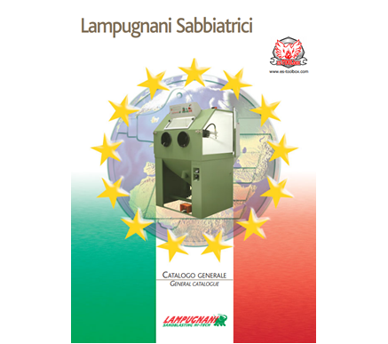 Catálogo General de Cabinas de Arenado para Decapar o Limpiar Piezas LAMPUGNANI